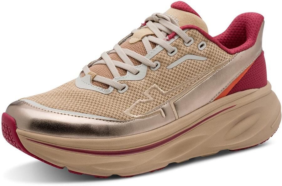 Tamaris damessneaker 1-23705-47-430 Easy In veterschoen Beige - Foto 2