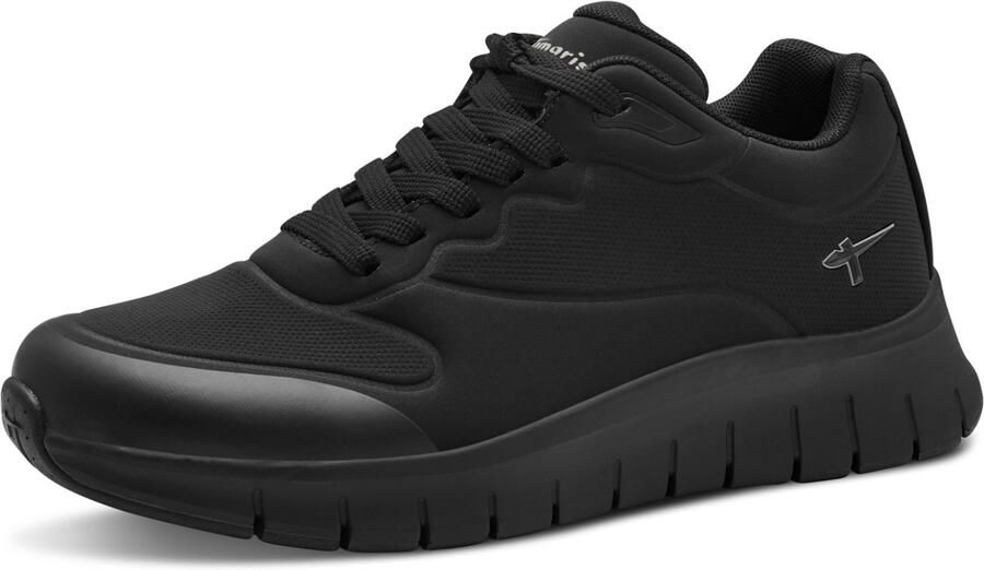 Tamaris Sneakers met sleehak vrijetijdsschoen lage schoen veterschoen met waterproof-uitrusting - Foto 2