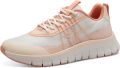 Tamaris damessneakers 1-23767-44 634 Lage damesschoenen Vegan M2376744 Perzik - Wit