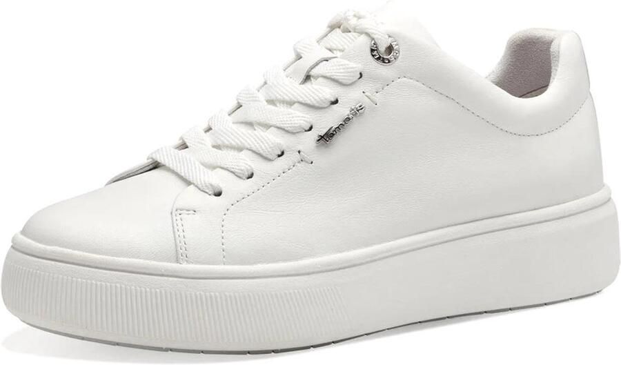 Tamaris Plateausneakers vrijetijdsschoen lage schoen veterschoen met verwisselbare binnenzool
