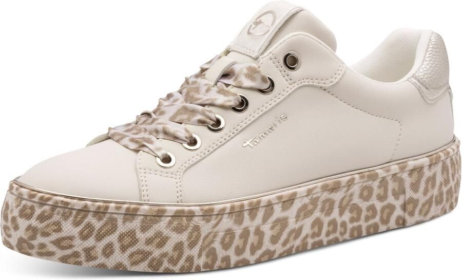 Tamaris damestrainers 1-23751-44 329 lage damesschoenen vegan M2375144 luipaard