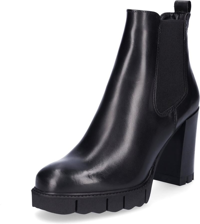 Tamaris Zwarte leren Chelsea laars met 6 cm hak Black Dames - Foto 5