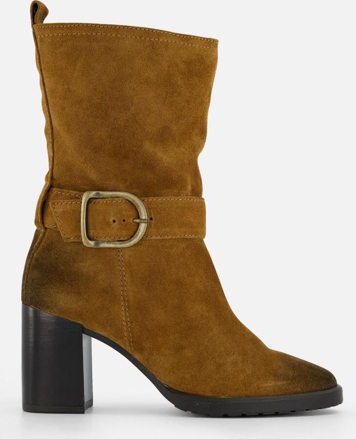 Tamaris Stijlvolle leren enkellaars met westernlook Zwart Dames - Foto 3