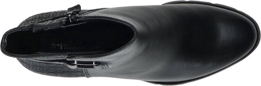 Tamaris Elegante Zwarte Leren Enkellaars met 6 5 cm Hak Black Dames - Foto 12