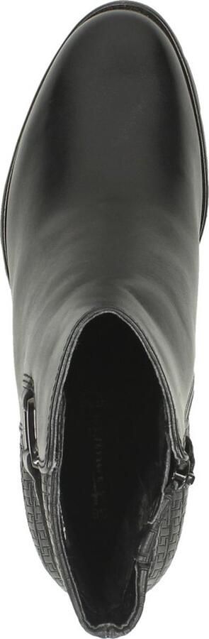 Tamaris Elegante Zwarte Leren Enkellaars met 6 5 cm Hak Black Dames - Foto 14