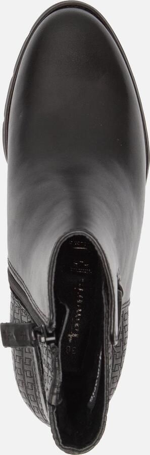 Tamaris Elegante Zwarte Leren Enkellaars met 6 5 cm Hak Black Dames - Foto 13