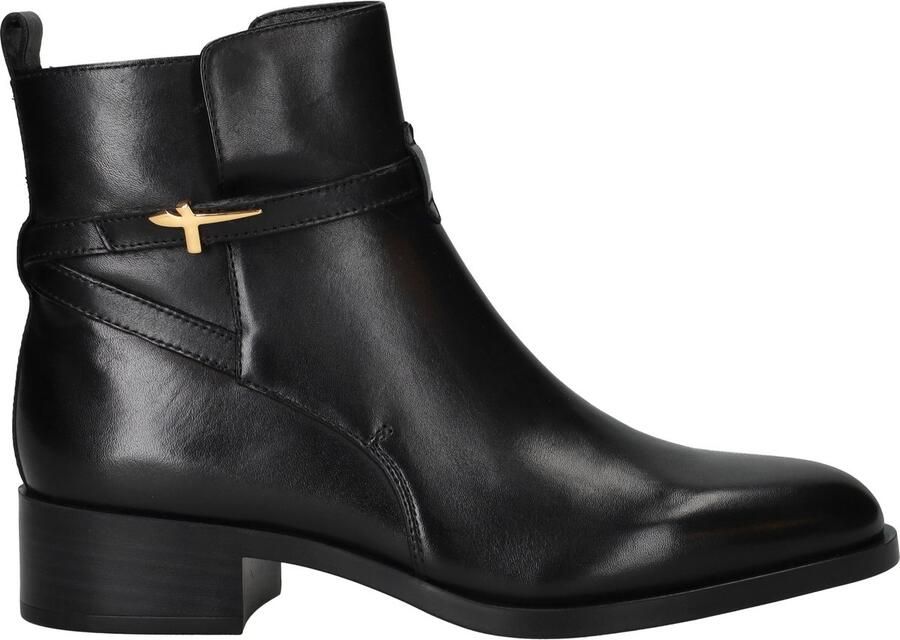 Tamaris Enkellaarsjes 'Damen Stiefelette 1-25321-43-001 Echt Leder in schwarz' zwart