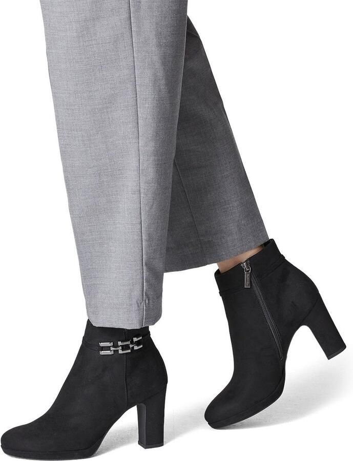 Tamaris Enkellaarsjes zwart Textiel 192206 Dames - Foto 7