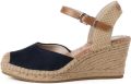 Tamaris Blauwe Suède Espadrille Sleehak Sandaal Multicolor Dames - Blauw