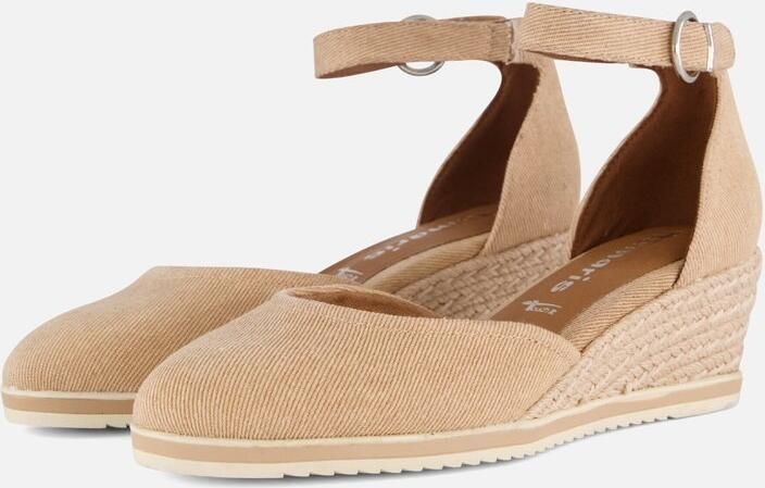 Tamaris Espadrilles beige Textiel Dames