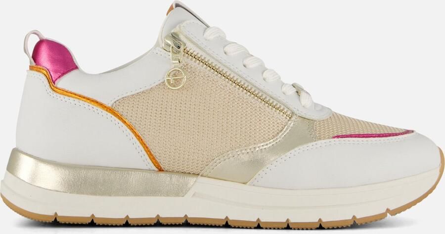 Tamaris Sneakers met sleehak Almina vrijetijdsschoen halfschoen in smalle vorm vegan verwerking