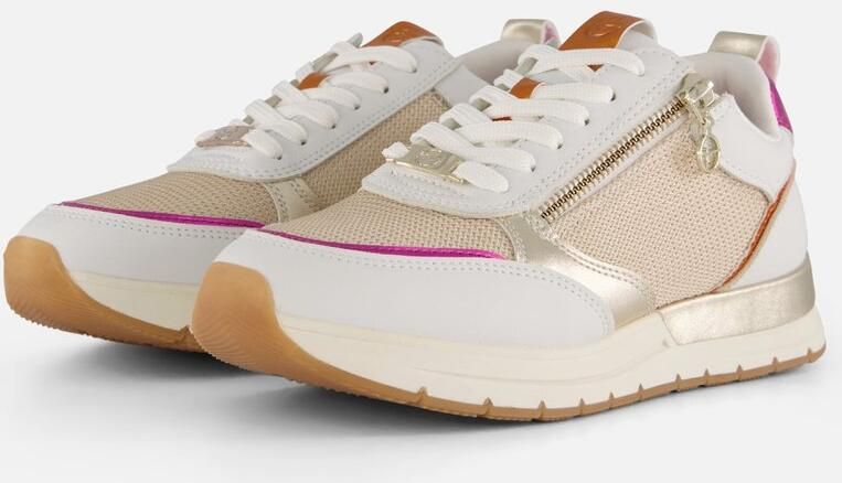 Tamaris Sneakers met sleehak Almina vrijetijdsschoen halfschoen in smalle vorm vegan verwerking