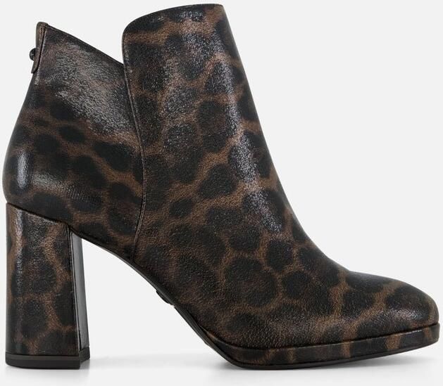 Tamaris Leopard Enkellaarsjes bruin Textiel - Foto 3