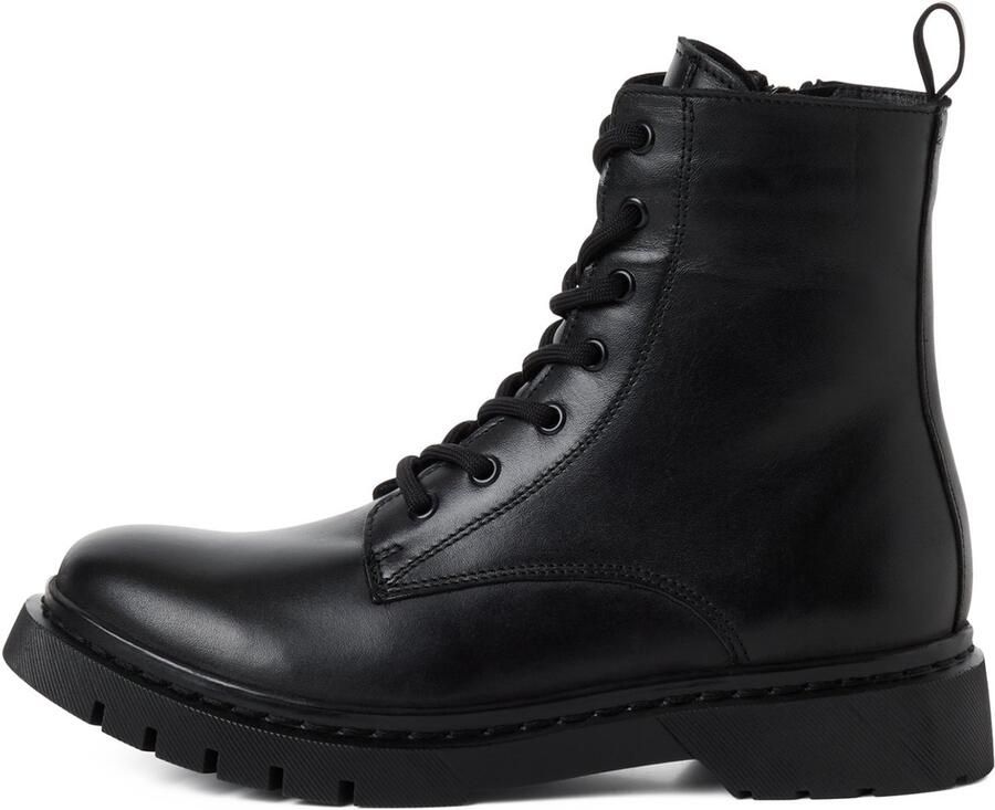 Tamaris Veterschoenen lace-up ankle boots chunky boots with logoprinted pull tab