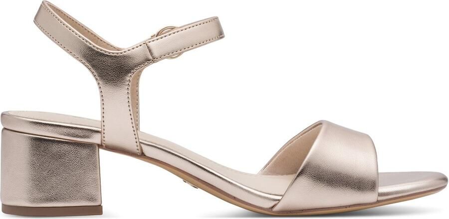 Tamaris Sandaaltjes blokhak feestdagenschuh avondschuh klittenband onder de siergesp - Foto 4