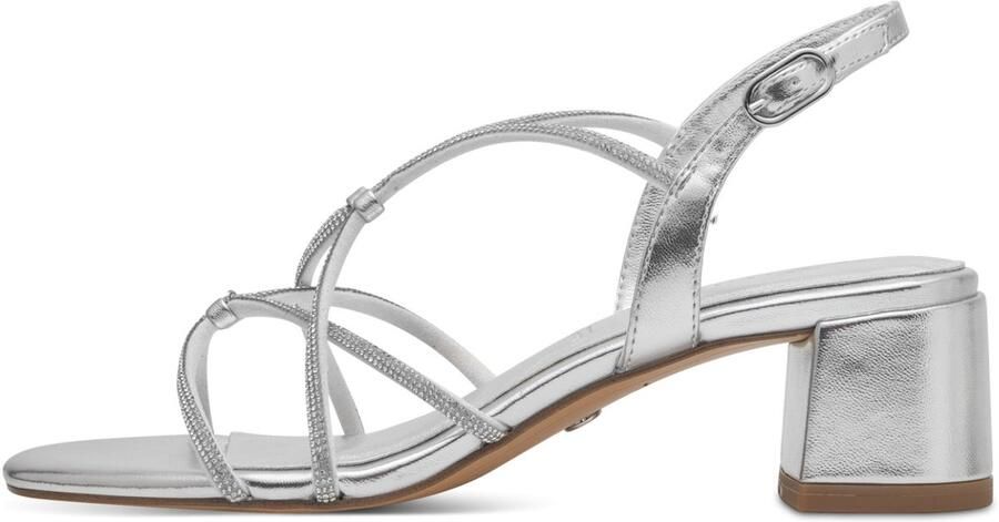 Tamaris Glitter Vegan Hoge Hak Sandalen Gray Dames - Foto 2
