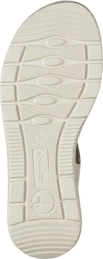 Tamaris Gekelde Beige Dames Sandaal Met Een Glitterzool - Foto 9