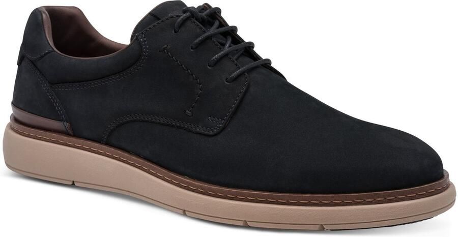 Tamaris heren leren halfschoenen 1-13627-47-805 veterschoenen blauw - Foto 2