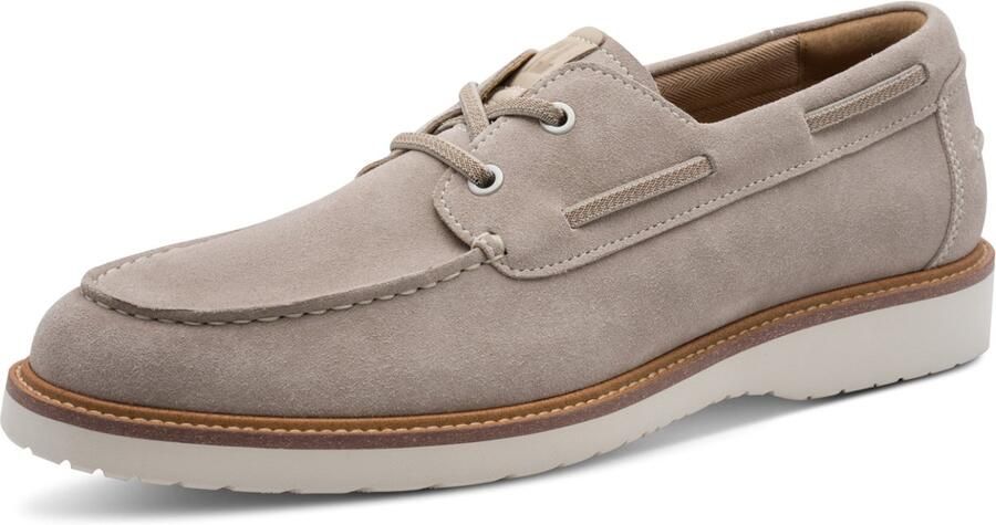 Tamaris heren leren halfschoen 1-13621-46-346 instapschoenen beige - Foto 2