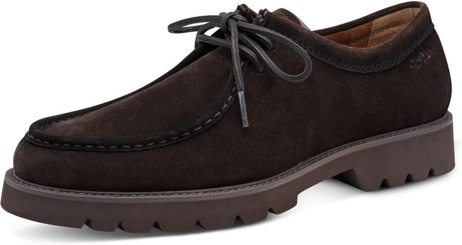 Tamaris heren leren halfschoen 1-13629-47-304 veterschoen bruin