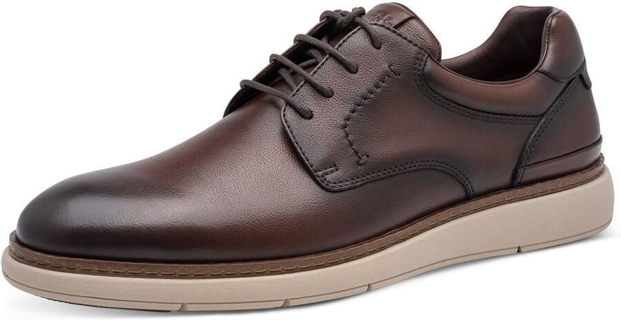 Tamaris heren leren halfschoenen 1-13627-47-366 veterschoenen bruin