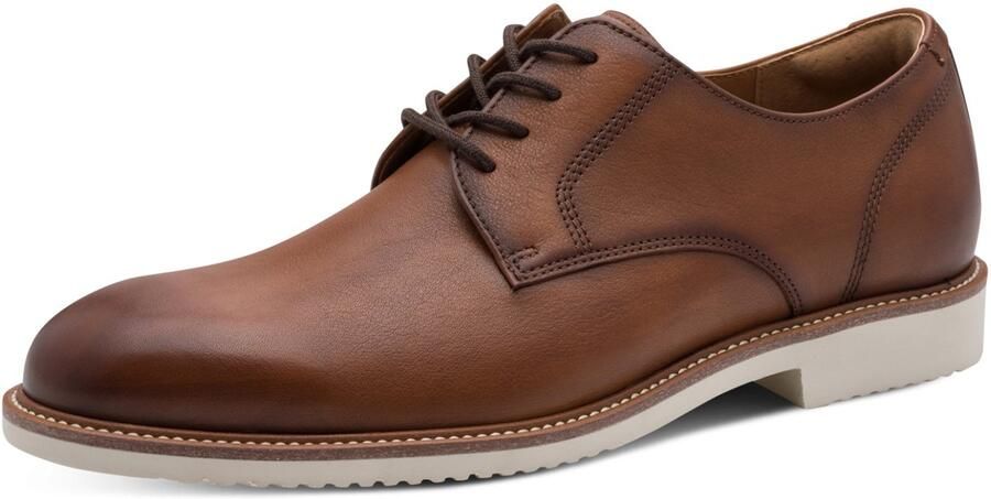 Tamaris heren leren veterschoenen 1-13205-46-348 Lage schoenen Zakelijke schoenen bruin