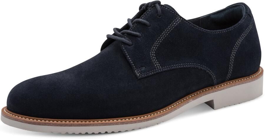 Tamaris heren leren veterschoenen 1-13205-46-805 Lage schoenen Zakelijke schoenen blauw