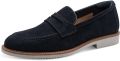 Tamaris heren leren instappers 1-14205-46-805 Lage schoenen Zakelijke schoenen blauw - Blauw