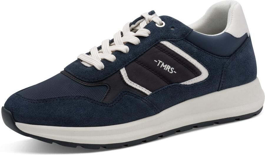 Tamaris Sneakers laag donkerblauw zwart wit - Foto 2