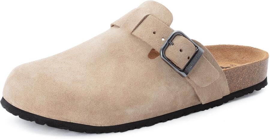 Tamaris herenslipper 1-17600-46-346 leren schoenen beige