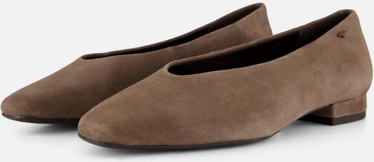 Tamaris Instappers taupe Suede