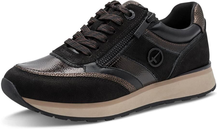 Tamaris Lage Damessneaker 1-23726-43-098 Dames Zwart
