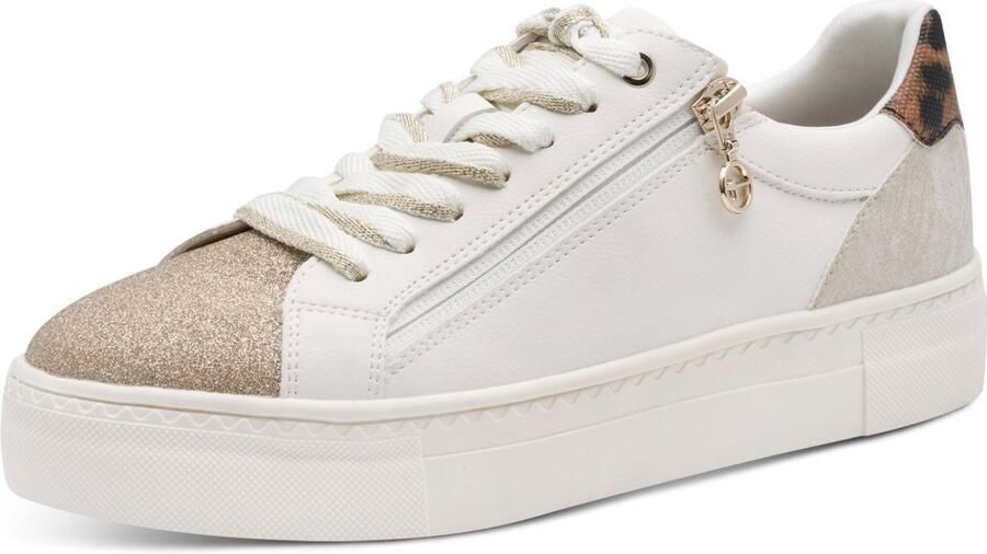 Tamaris lage toptrainers 1-23313-41 197 damesschoenen vegan white comb