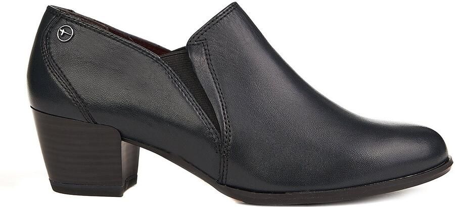 Tamaris echte leerschoenen marineblauw zln