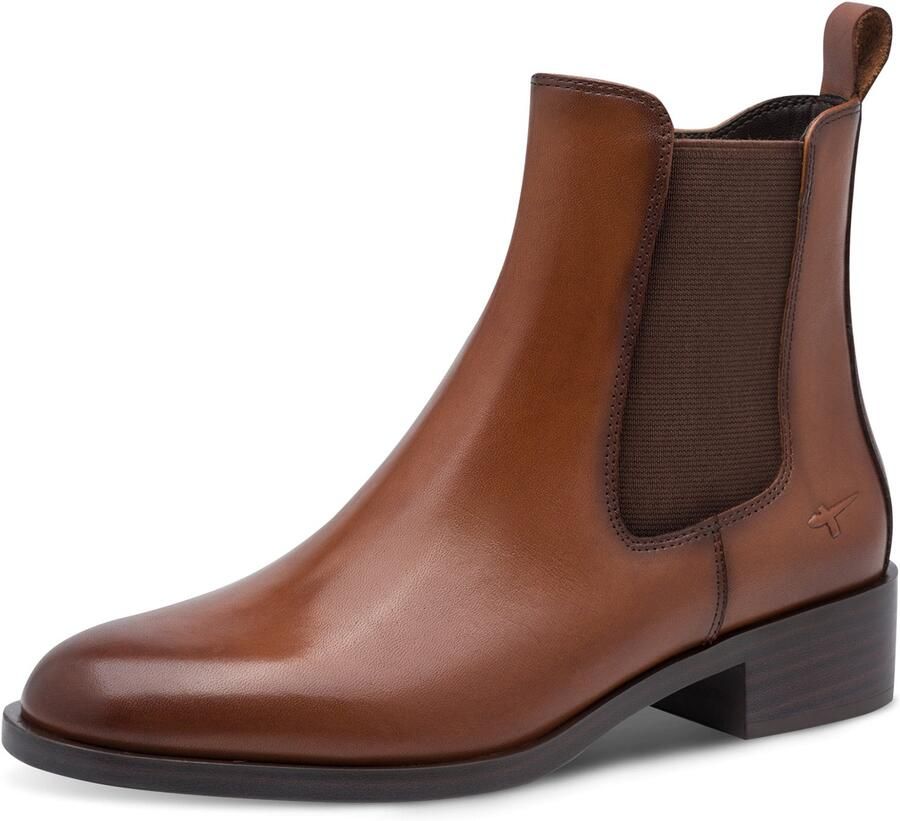 Tamaris leren Chelsea boots voor dames 1-25361-47-305 Bruine enkellaarsjes - Foto 2