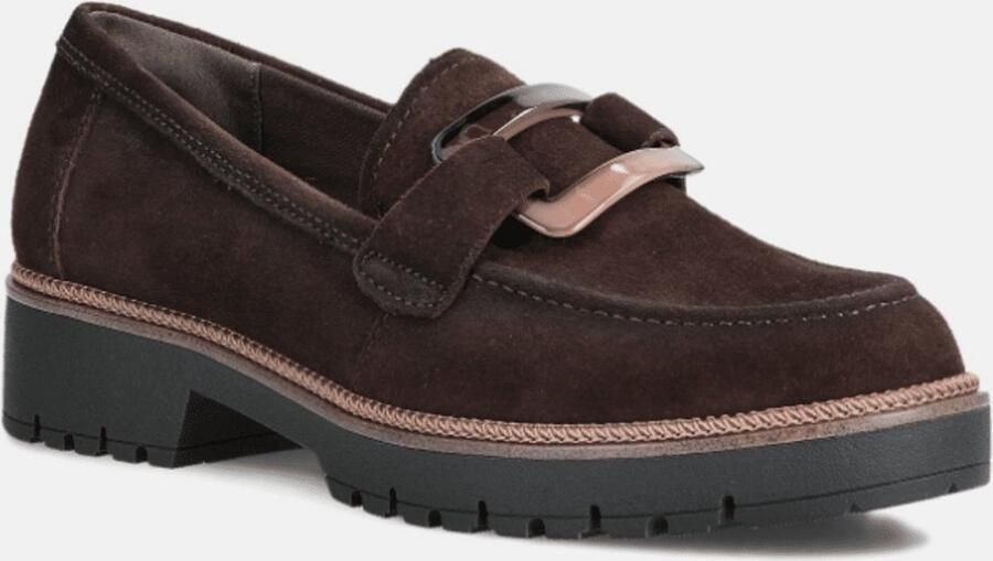 Tamaris Loafers blokhak slipper zakelijke schoen met touch-it-uitrusting