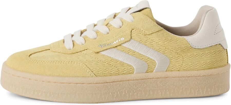 Tamaris Plateausneakers vrijetijdsschoen halfschoen veterschoen met gepolsterde schacht - Foto 3