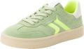 Tamaris leren damestrainers 1-23723-44 791 Lage damesschoen M2372344 Groen - Groen