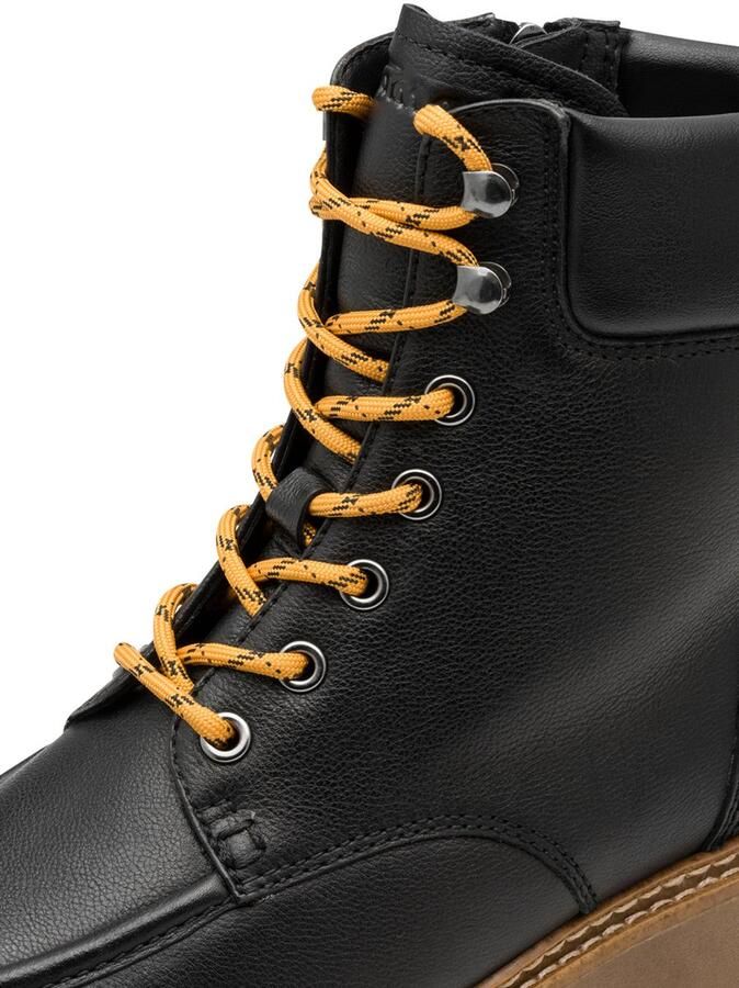 Tamaris Leren enkellaars voor dames 1-26903-45-003 Laarzen met warme voering Laarzen Zwart