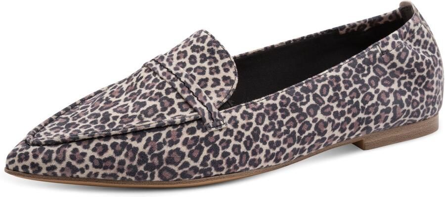 Tamaris leren instappers dames 1-24237-46-360 Damesschoenen Lage schoen luipaard