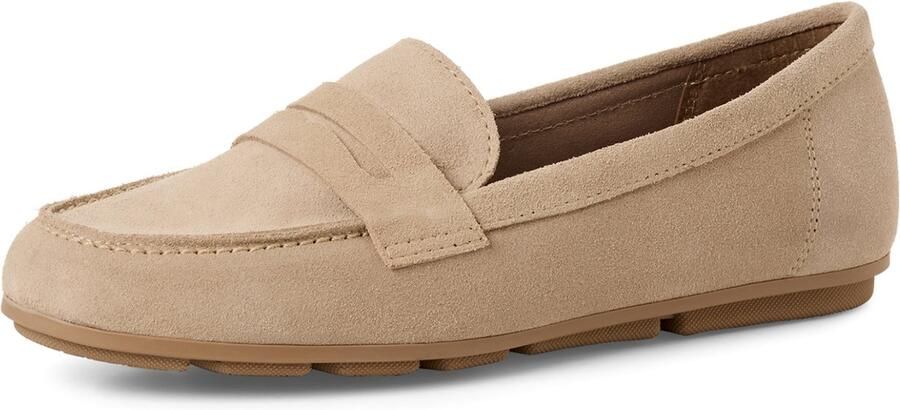 Tamaris leren instapschoenen 1-24203-46-427 Dames Schoenen Lage schoenen beige