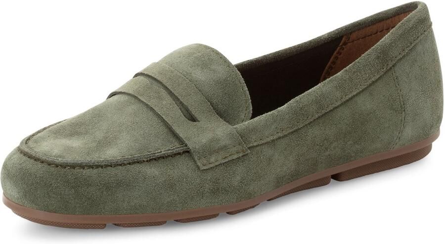 Tamaris leren instapschoenen 1-24203-46-722 Dames Schoenen Lage schoenen Groen