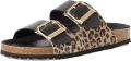 Tamaris leren muiltje 1-27543-42 090 damesschoenen M2753342 Zwart Luipaard - Zwart