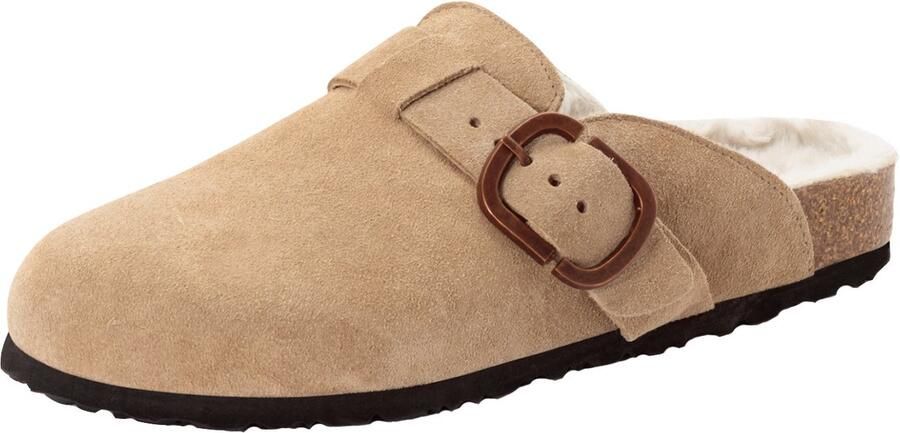 Tamaris Leren muiltjes 1-27601-45 341 Vrouwen Warme Voering M2760044 Beige