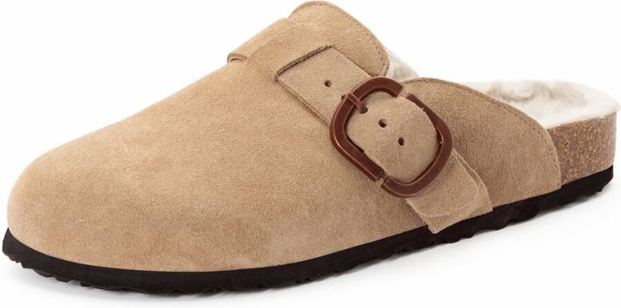 Tamaris Leren muiltjes 1-27601-45 341 Vrouwen Warme Voering M2760044 Beige