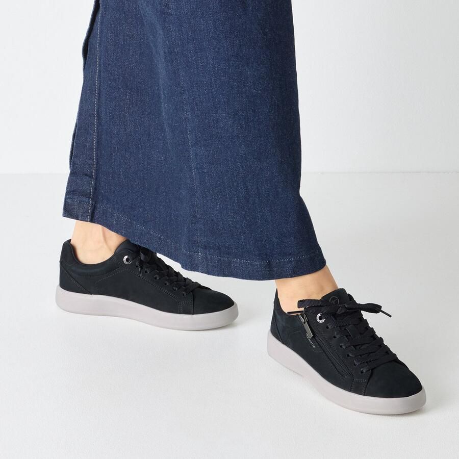 Tamaris Plateausneakers vrije tijd schoen lage schoen veterschoen met sierstiksels - Foto 2