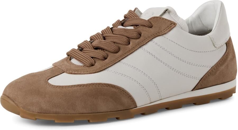 Tamaris leren sportschoenen 1-23611-44 301 damesschoenen laag model M2361144 bruin