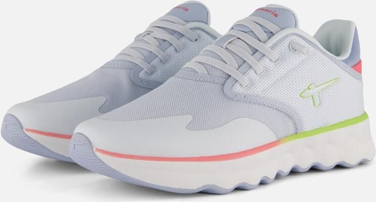 Tamaris NOWANA damestrainers 1-23700-44 895 lage damesschoenen vegan lichtblauw - Foto 2