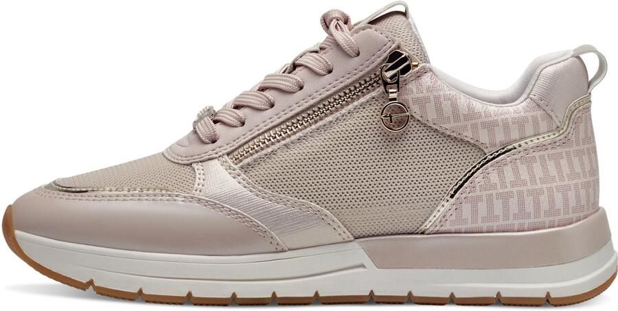 Tamaris Sneakers met sleehak Almina vrijetijdsschoen halfschoen in smalle vorm vegan verwerking