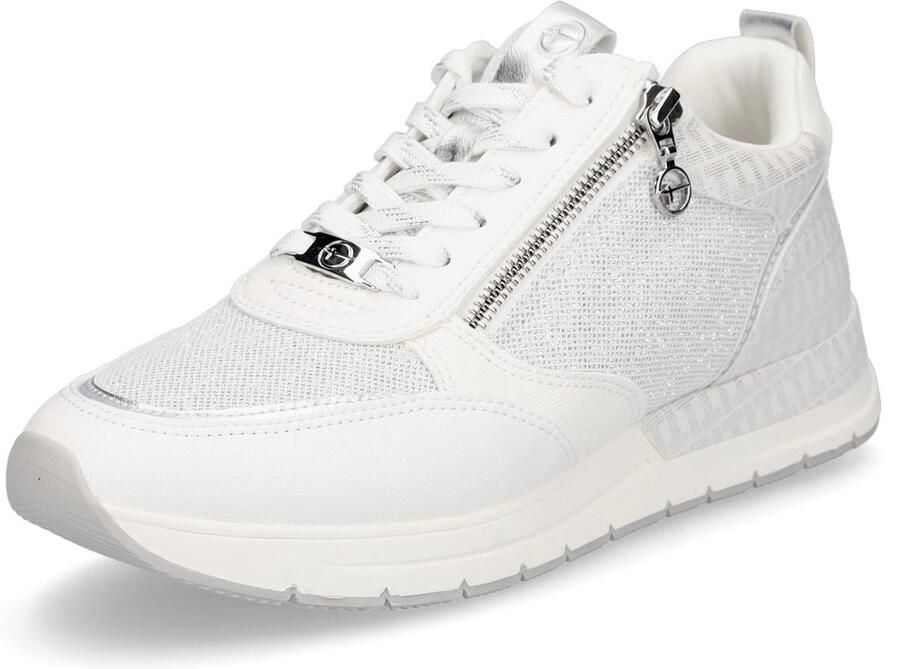 Tamaris Sneakers met sleehak Almina vrijetijdsschoen halfschoen in smalle vorm vegan verwerking